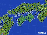 四国地方のアメダス実況(日照時間)(2020年07月12日)