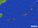 沖縄地方のアメダス実況(気温)(2020年07月12日)