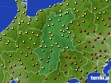 長野県のアメダス実況(気温)(2020年07月12日)