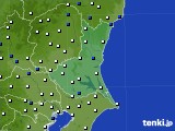 茨城県のアメダス実況(風向・風速)(2020年07月12日)