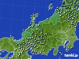 北陸地方のアメダス実況(降水量)(2020年07月14日)