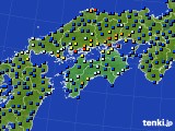 2020年07月14日の四国地方のアメダス(日照時間)