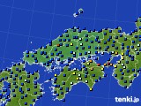 中国地方のアメダス実況(日照時間)(2020年07月15日)