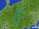 長野県のアメダス実況(風向・風速)(2020年07月15日)