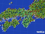 近畿地方のアメダス実況(日照時間)(2020年07月16日)