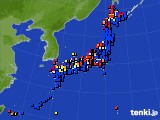 アメダス実況(日照時間)(2020年07月16日)