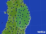 2020年07月16日の岩手県のアメダス(日照時間)
