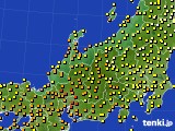北陸地方のアメダス実況(気温)(2020年07月16日)