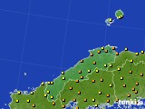 2020年07月16日の島根県のアメダス(気温)