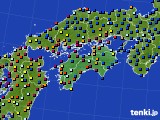 2020年07月17日の四国地方のアメダス(日照時間)