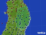 岩手県のアメダス実況(日照時間)(2020年07月17日)