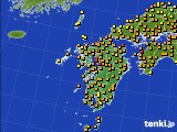 九州地方のアメダス実況(気温)(2020年07月17日)