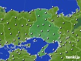 兵庫県のアメダス実況(風向・風速)(2020年07月17日)