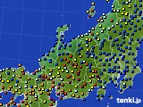 2020年07月18日の北陸地方のアメダス(日照時間)