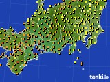 2020年07月18日の東海地方のアメダス(気温)