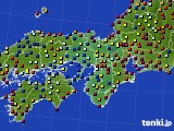 2020年07月19日の近畿地方のアメダス(日照時間)