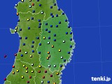 岩手県のアメダス実況(日照時間)(2020年07月19日)