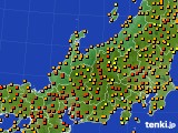 2020年07月19日の北陸地方のアメダス(気温)