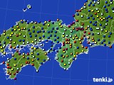 2020年07月20日の近畿地方のアメダス(日照時間)