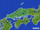 2020年07月21日の中国地方のアメダス(降水量)