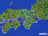 2020年07月21日の近畿地方のアメダス(日照時間)