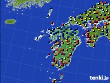 九州地方のアメダス実況(日照時間)(2020年07月21日)