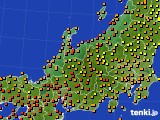 2020年07月21日の北陸地方のアメダス(気温)