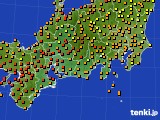 東海地方のアメダス実況(気温)(2020年07月21日)