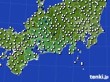 東海地方のアメダス実況(風向・風速)(2020年07月21日)