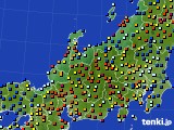 北陸地方のアメダス実況(日照時間)(2020年07月22日)