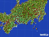 2020年07月22日の東海地方のアメダス(気温)