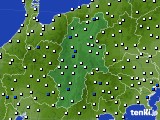 長野県のアメダス実況(風向・風速)(2020年07月22日)