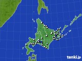 2020年07月23日の北海道地方のアメダス(降水量)