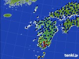 九州地方のアメダス実況(日照時間)(2020年07月23日)