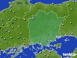 2020年07月24日の岡山県のアメダス(降水量)