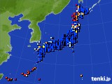 2020年07月24日のアメダス(日照時間)