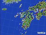 九州地方のアメダス実況(日照時間)(2020年07月25日)