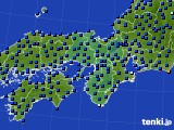 2020年07月27日の近畿地方のアメダス(日照時間)