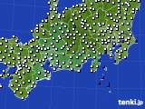 2020年07月27日の東海地方のアメダス(風向・風速)