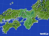 近畿地方のアメダス実況(降水量)(2020年07月28日)