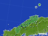 島根県のアメダス実況(降水量)(2020年07月28日)