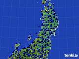 2020年07月28日の東北地方のアメダス(日照時間)