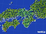 2020年07月28日の近畿地方のアメダス(日照時間)