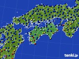 2020年07月28日の四国地方のアメダス(日照時間)