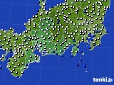 2020年07月28日の東海地方のアメダス(風向・風速)