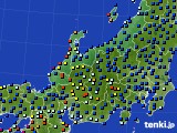 北陸地方のアメダス実況(日照時間)(2020年07月29日)