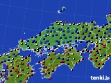 中国地方のアメダス実況(日照時間)(2020年07月29日)