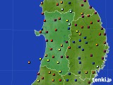 2020年07月30日の秋田県のアメダス(日照時間)