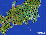 関東・甲信地方のアメダス実況(日照時間)(2020年07月31日)