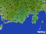 2020年07月31日の静岡県のアメダス(日照時間)